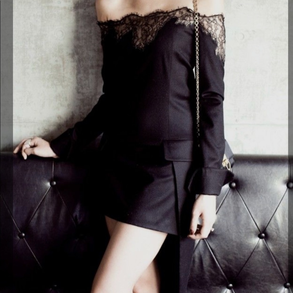 Alexander Wang Tuxedo Tail Dress